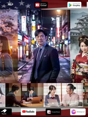 Vibrant scenes from Japanese dramas, symbolizing their growing popularity in the U.S.