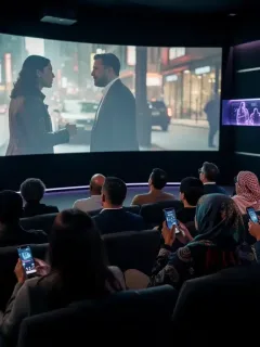 Global audience watching co-produced drama on screen