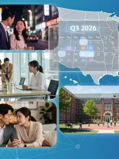 Dynamic collage representing US dorama content acquisition opportunities in Q3 2026.