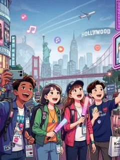 Fans traveling for K-Pop and K-Drama experiences in the US, showing cultural and economic impact.