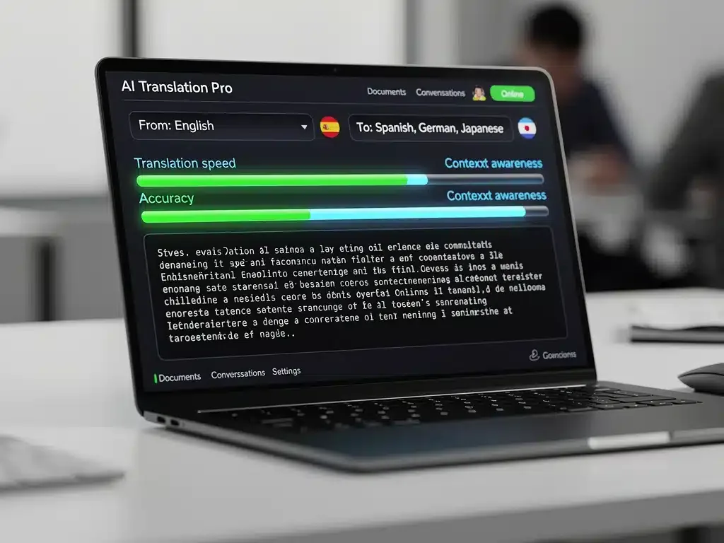 AI translation software interface accelerating content localization