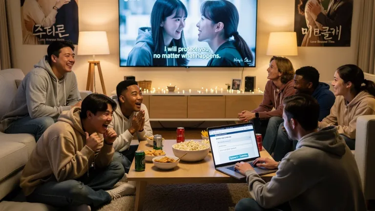 U.S. K-Drama fans engaging with translated content, highlighting improved accessibility.