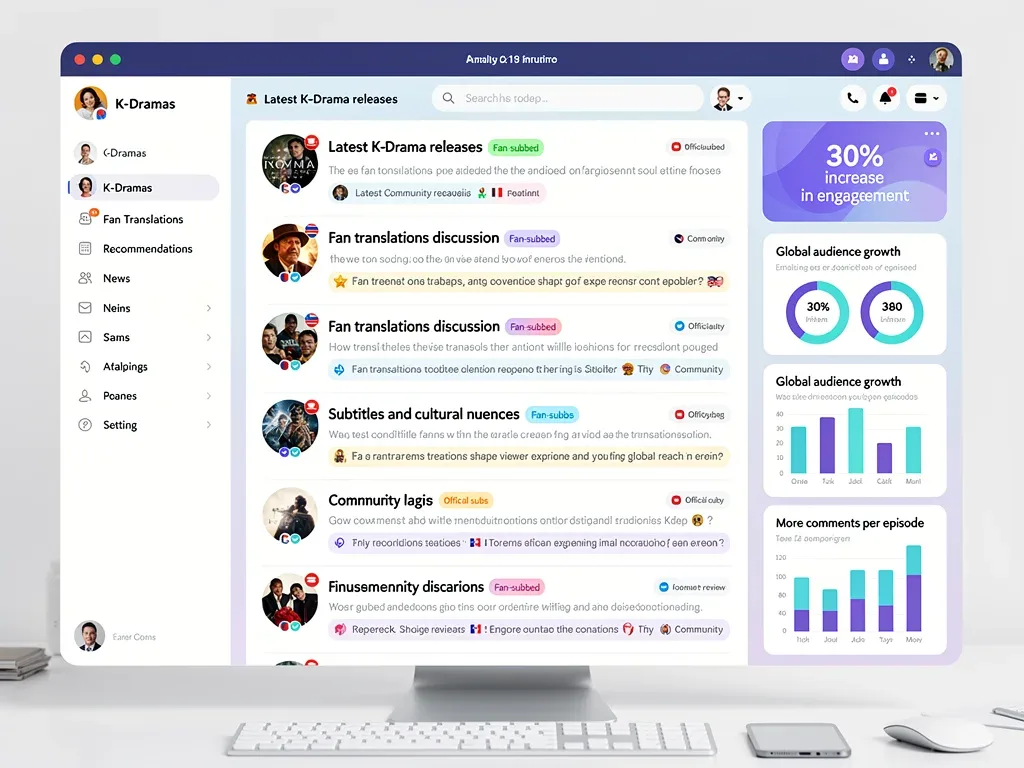 Online forum showing K-Drama community engagement and discussion around translated content.
