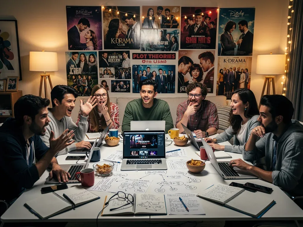 American K-Drama fans eagerly discussing popular fan theories