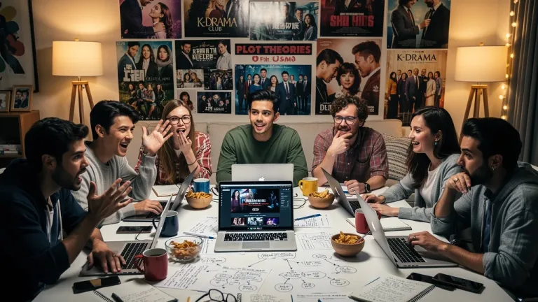 American K-Drama fans eagerly discussing popular fan theories