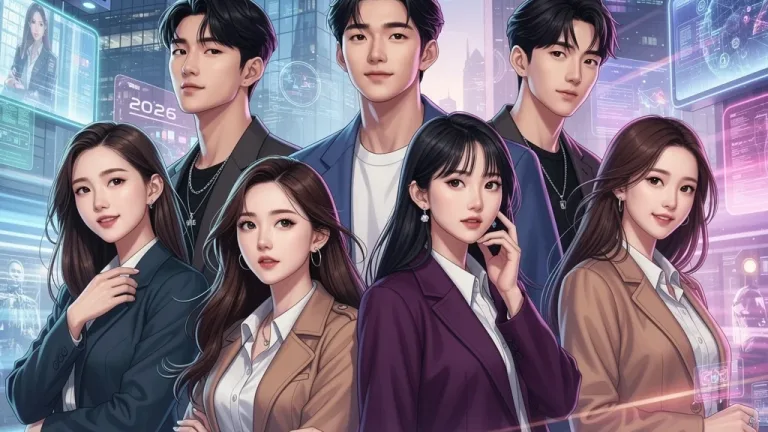Six charismatic Korean actors and actresses, future K-Drama breakout stars of 2026, captivating U.S. audiences.