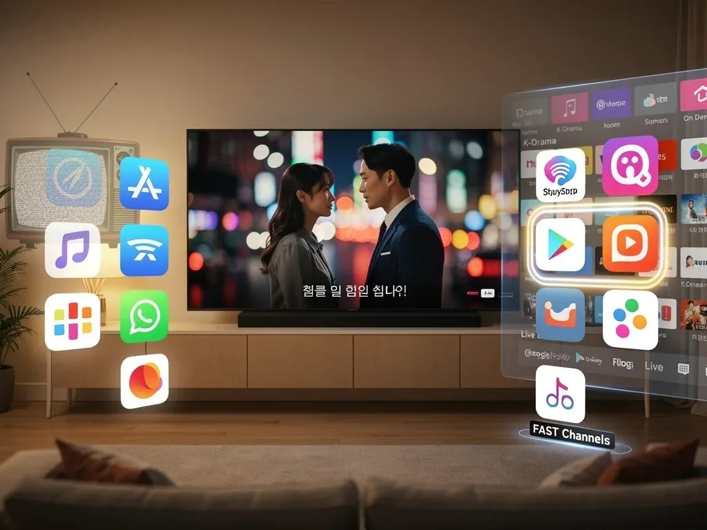 K-Drama streaming on FAST channels, illustrating content migration
