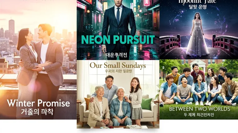 Vibrant K-Drama posters for early 2026 releases, attracting U.S. viewers