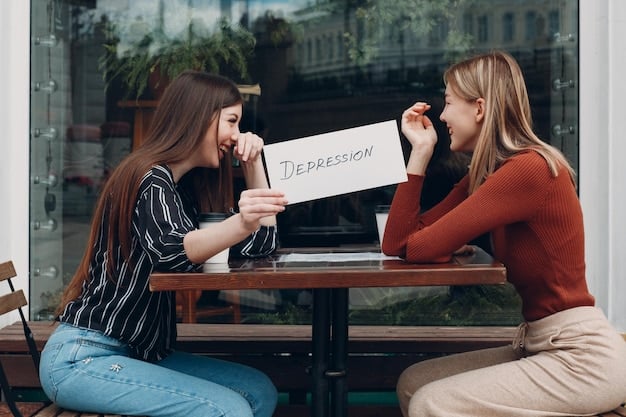 Two female actresses in a K-drama sitting in a brightly lit cafe, smiling and talking. One is holding a script, suggesting they are rehearsing lines. The atmosphere is friendly and collaborative.