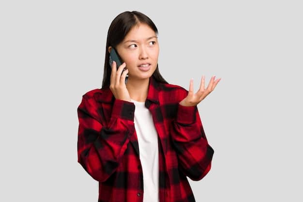 A Kdrama character receiving an ominous phone call, with a concerned expression and clutching the phone tightly, suggesting they have received bad news or a threatening message. The background is dark and shadowy.