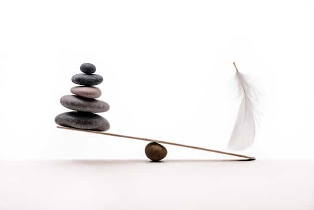 A balanced scale, symbolizing objectivity and fairness, with a pen on one side and a theatrical mask on the other, representing emotion. The background is neutral, emphasizing the concept of balance.