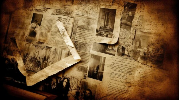 A collage of various newspaper headlines covering different scandalous affairs throughout history.