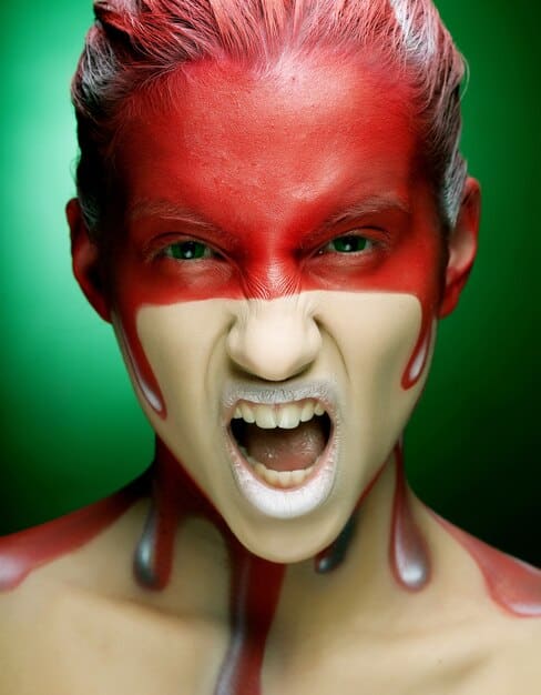 A close-up on a character's face reacting to the intensity of [Drama], showcasing deep emotion.