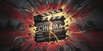 Clap de cinéma brisé, symbolisant les révélations dramatiques du cinéma français en janvier 2026.