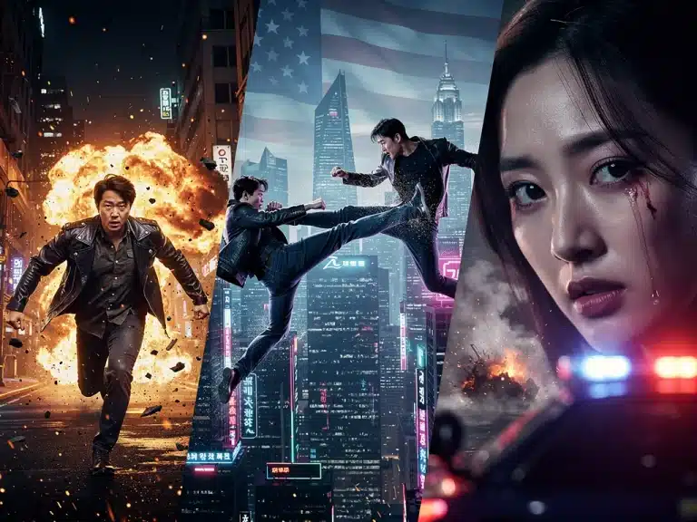 Three action-packed K-dramas dominate US viewership, showcasing intense fight scenes and dramatic moments.