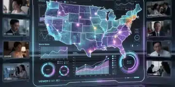 Data analytics dashboard showing dorama viewer trends in the US market.