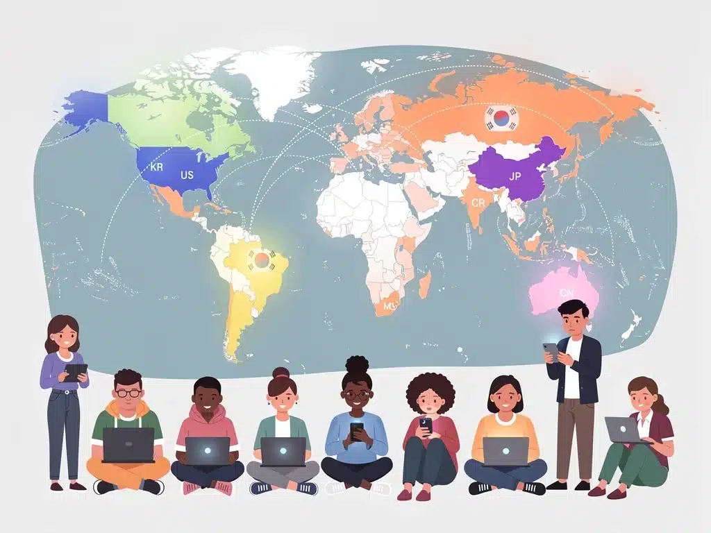 Global reach of Asian content to US audiences via digital platforms