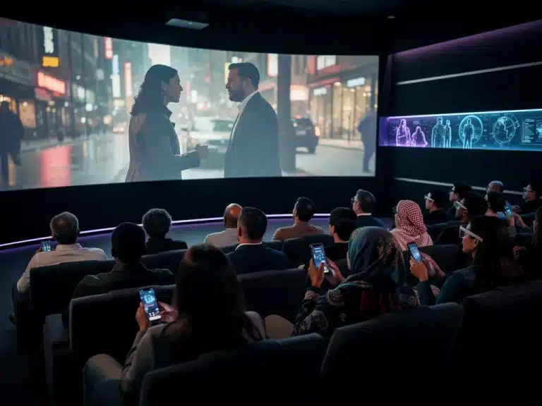 Global audience watching co-produced drama on screen