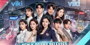 Dynamic collage of K-drama stars and streaming logos for 2026 US releases