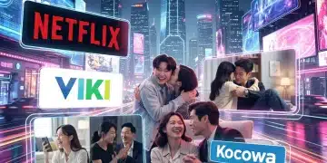Diverse K-drama scenes and streaming platform logos for the 2026 US market
