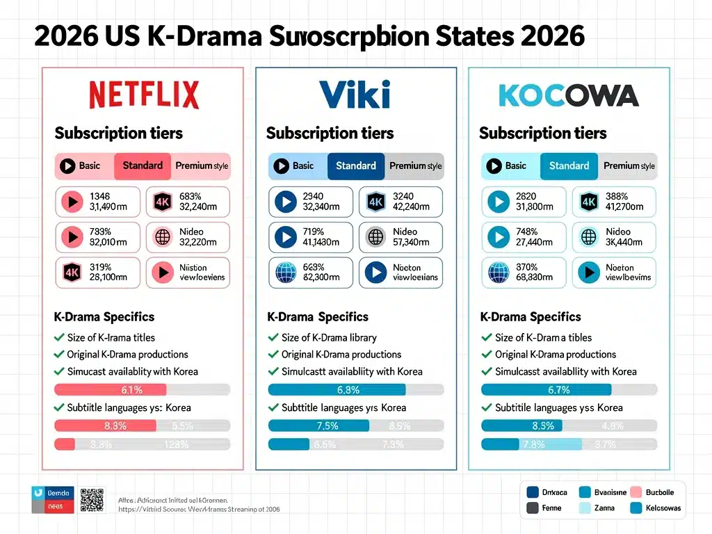 Subscription plans and exclusive K-drama content on major platforms
