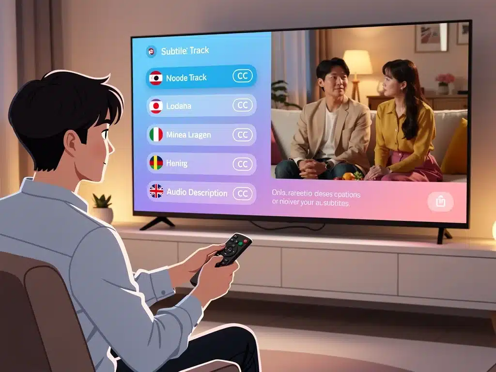 Navigating multiple language and accessibility subtitle tracks for K-Drama