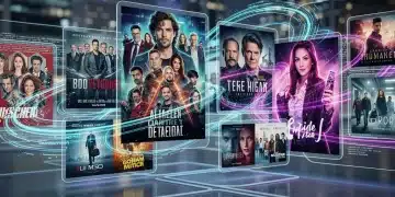 Digital interface showing streaming algorithms shaping U.S. drama trends in 2026