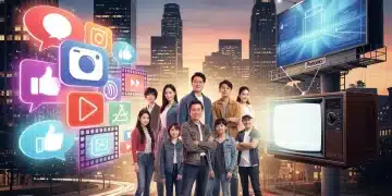 Strategic marketing channels for dorama promotion in the US, depicting digital and traditional media integration.