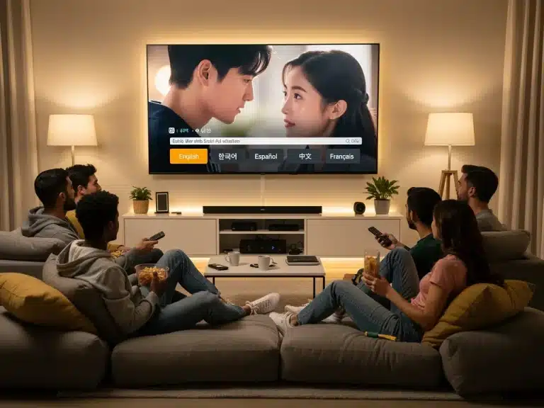 US K-Drama fans mastering subtitle settings for an enhanced viewing experience in 2026