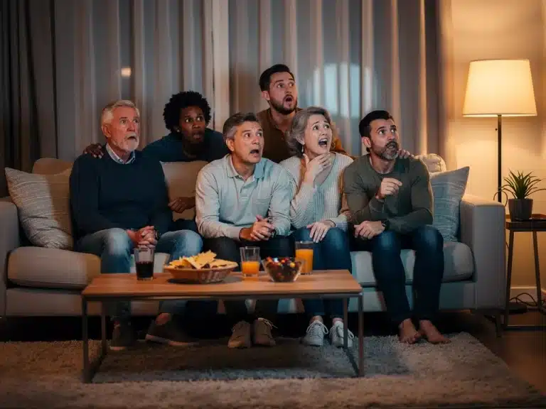 Diverse U.S. viewers deeply engaged watching a compelling drama series