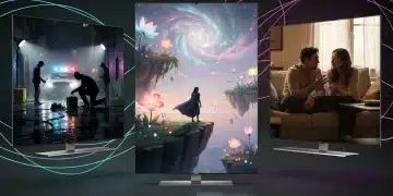 Dynamic collage of three hybrid drama scenes, symbolizing genre blending and new storytelling.