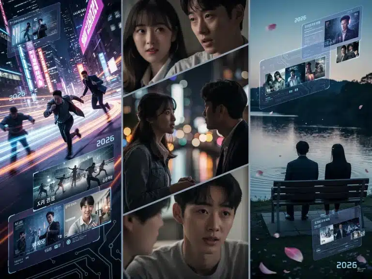Dynamic K-drama series collage showcasing diverse pacing styles for storytelling analysis.